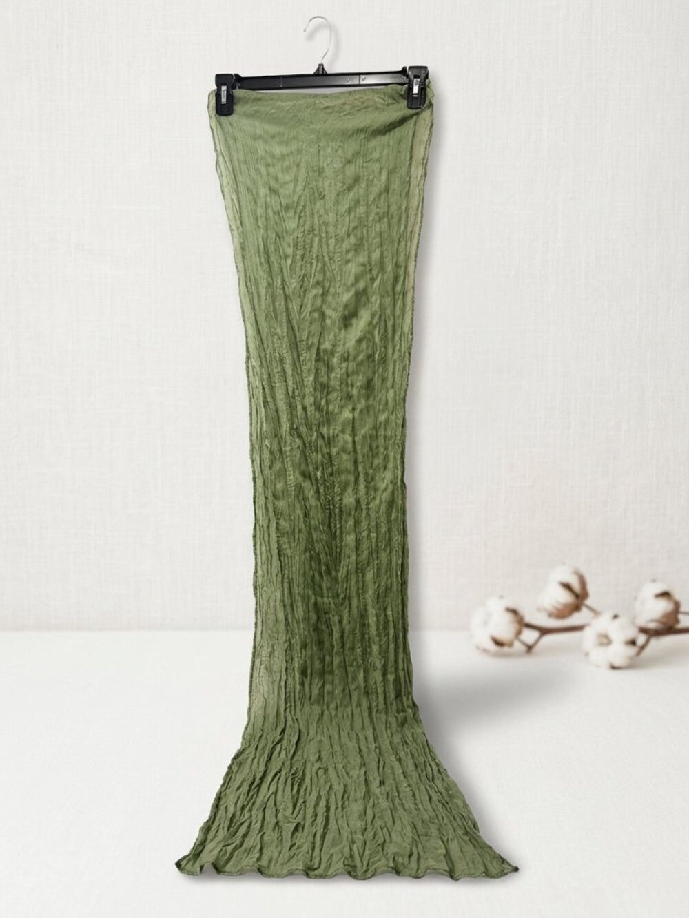 Sage Cheesecloth Table Runner 45 x 275 cm